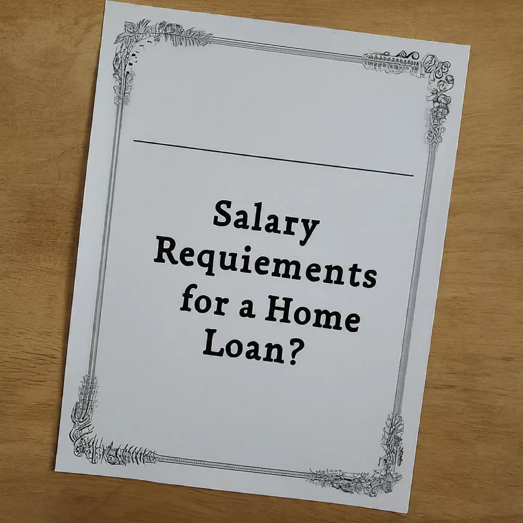 minimum salary requirements for home loan eligibility